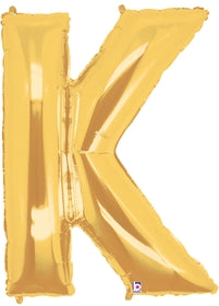 Letter K 100cm Gold Foil Balloon