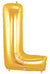 Letter L 100cm Gold Foil Balloon