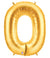 Letter O 100cm Gold Foil Balloon