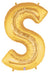 Letter S 100cm Gold Foil Balloon