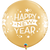 Jumbo Gold 90cm New Year Confetti Dots Latex Balloon
