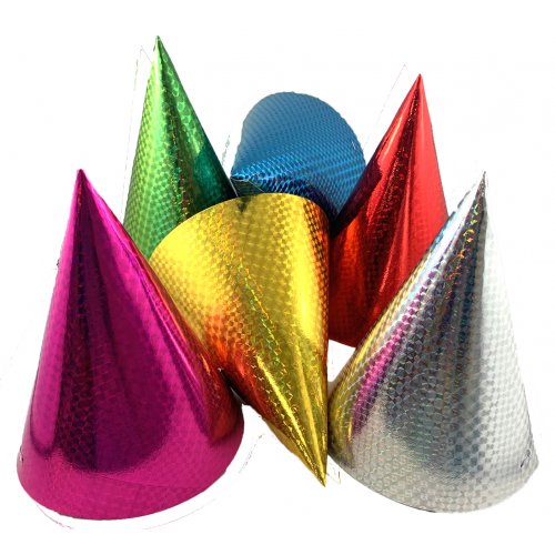 Laser Foil Cone Hats