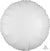 Metallic White Round Foil Balloon