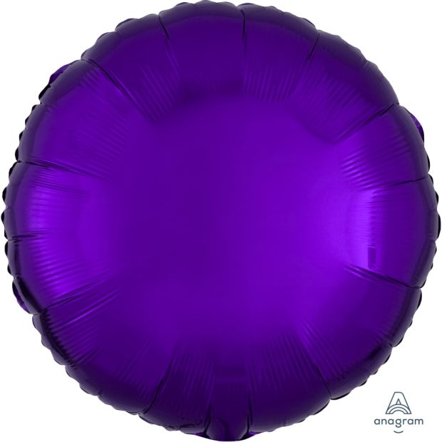 Round Purple Foil Balloon
