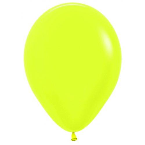 Neon Yellow Latex Helium Balloon - Party Affair