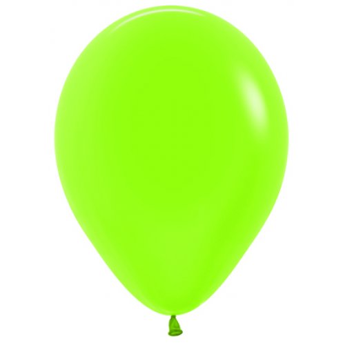 Neon Green Latex Helium Balloon