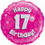 Pink Holographic Happy 17th Birthday Foil Balloon