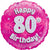 Pink Holographic Happy 80th Birthday Foil Balloon