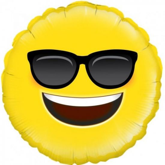 Emoji Cool Sunglasses Foil Balloon