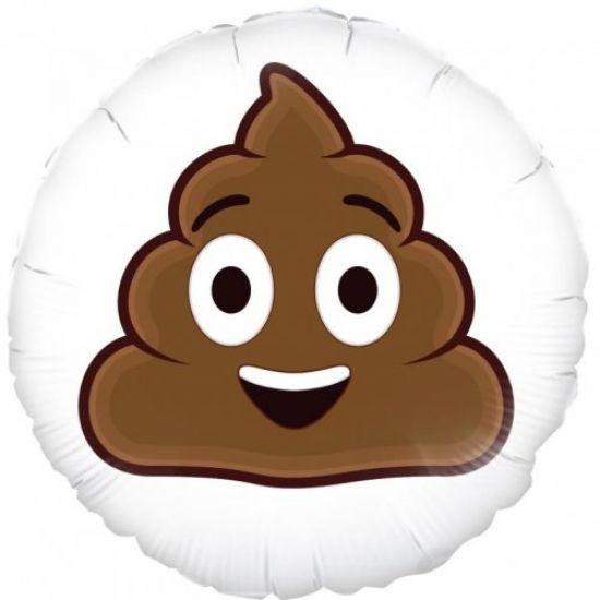 Emoji Smiling Poop Foil Balloon - Party Affair