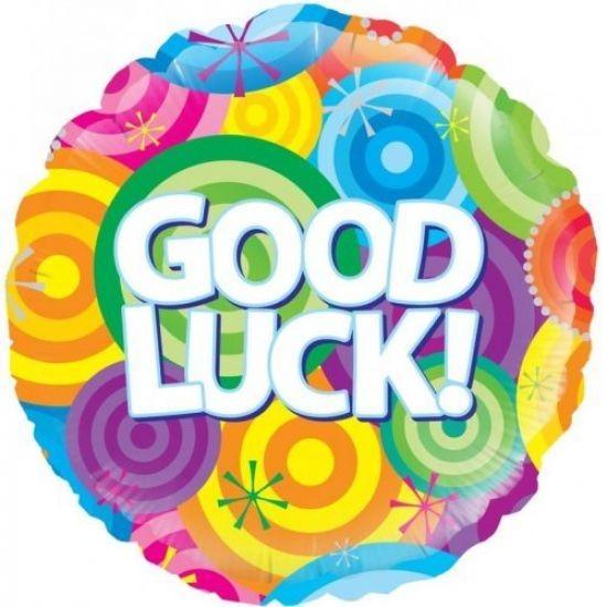 Good Luck Bright Circles Foil Balloon - Party Affair