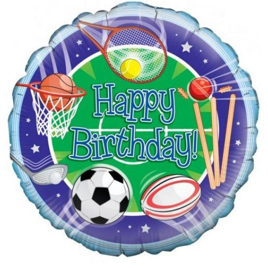 Happy Birthday Sports Foil Balloon - Party Affair