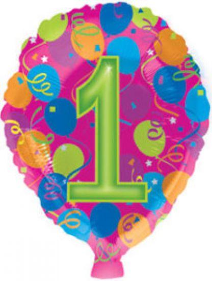 No 1 'Balloon Shaped' Foil Balloon - Party Affair
