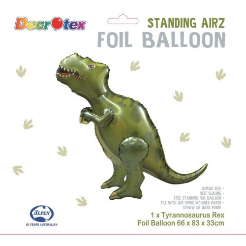 Tyrannosaurus Rex Standing Airz Foil Balloon