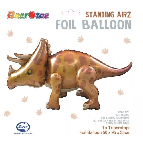 Triceratops Standing Airz Foil Balloon