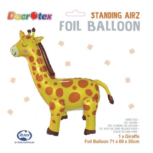 Giraffe Standing Airz Foil Balloon