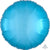 Caribbean Blue Round Foil Balloon