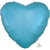 Caribbean Blue Heart Shape Foil Balloon