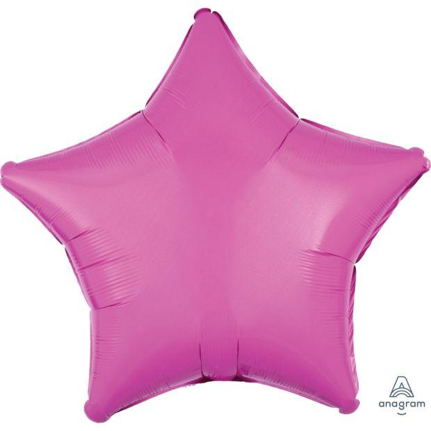 Bright Bubblegum Pink Star Foil Balloon - Party Affair
