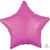 Bright Bubblegum Pink Star Foil Balloon