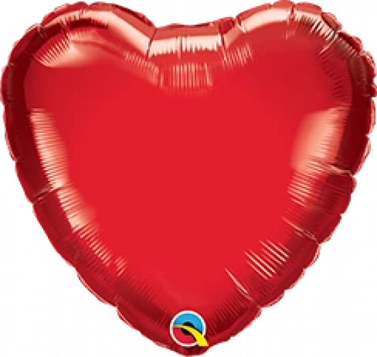 Ruby Red Heart Foil Balloon