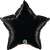 Onyx Black Star Foil Balloon