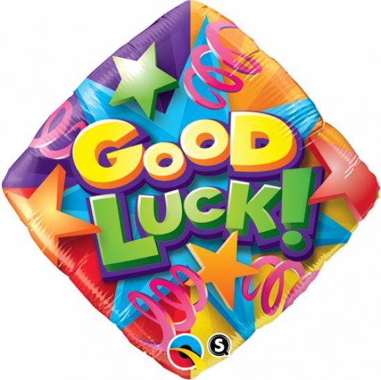 Good Luck Diamond Bright Stars Foil Balloon - Party Affair