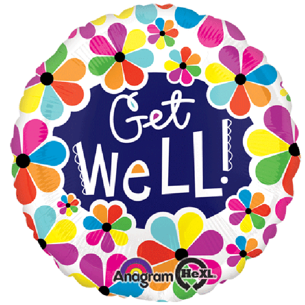 Get Well Petals Jumbo Foil Balloon