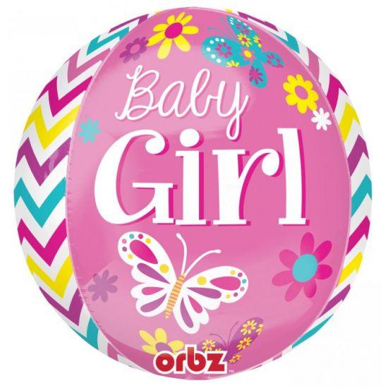 Sweet Baby Girl Orbz Foil Balloon - Party Affair