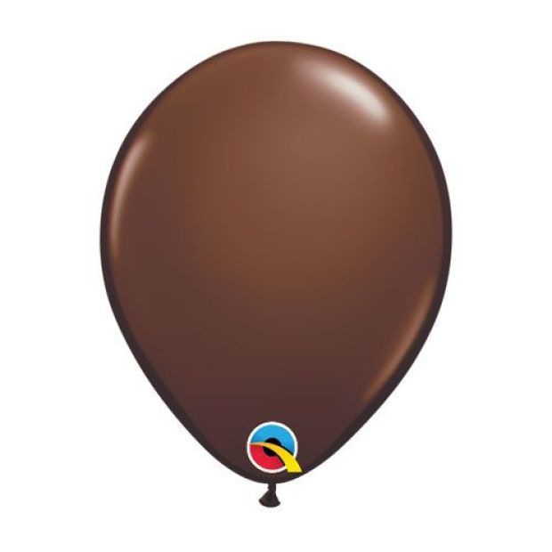 Chocolate Brown Latex Helium Balloon