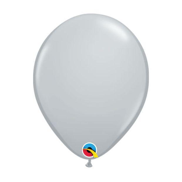 Standard Grey Latex Helium Balloon - Party Affair