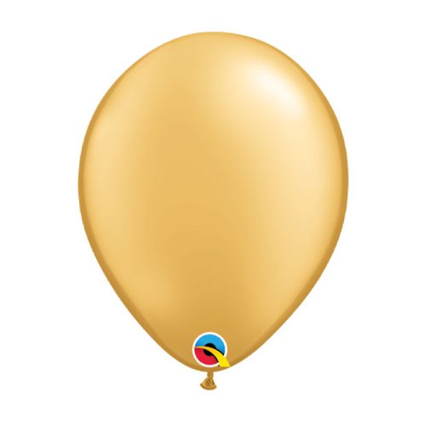 Metallic Gold Latex Helium Balloon