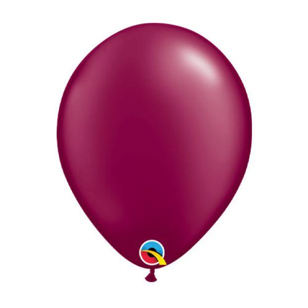 Pearl Burgundy Latex Helium Balloon - Party Affair