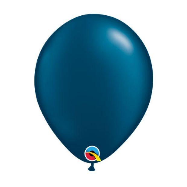 Pearl Midnight Blue Latex Helium Balloon - Party Affair
