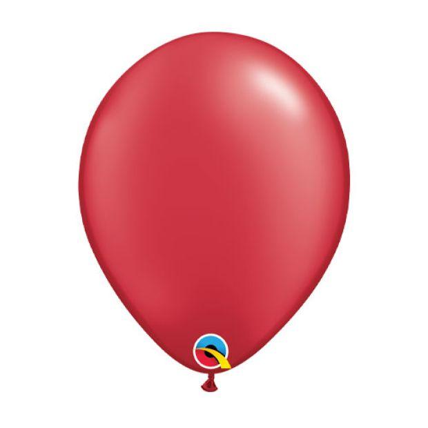 Pearl Ruby Red Latex Helium Balloon - Party Affair