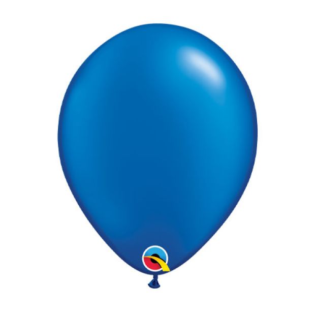 Pearl Sapphire Blue Latex Helium Balloon