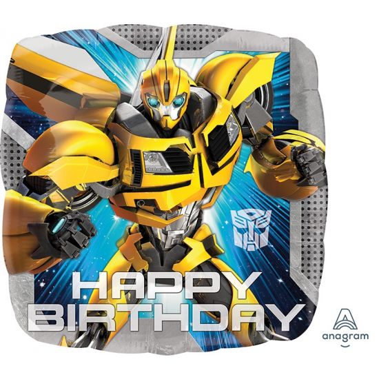 Transformers Double Sided Square Birthday Foil Balloon