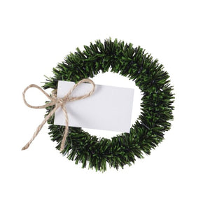 Wreath Place Card Holders & Place Cards 