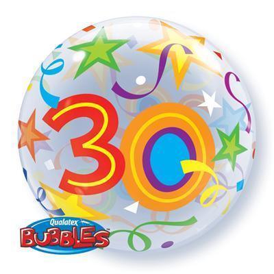 30 Brilliant Stars Bubble Balloon - Party Affair