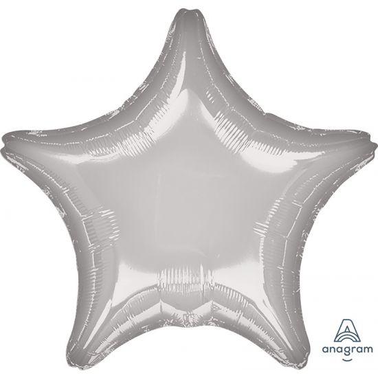 Metallic Silver Star Foil Balloon - Party Affair