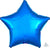 Metallic Blue Star Foil Balloon