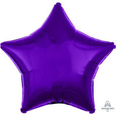 Metallic Purple Star Foil Balloon - Party Affair