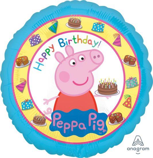 Happy Birthday Peppa Pig Foil Balloon - Party Affair