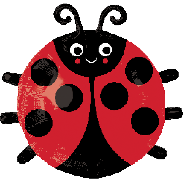 Happy Ladybug Foil Balloon Shape