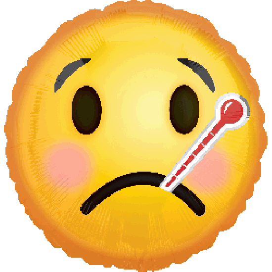 Get Well Emoji Foil Balloon