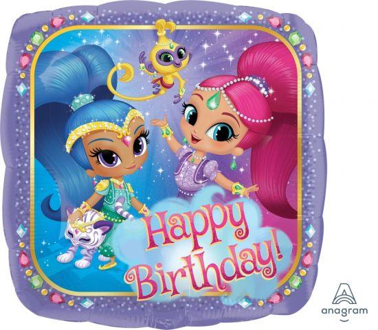 Shimmer & Shine Happy Birthday Foil Balloon - Party Affair