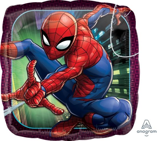 Spiderman Animated Square Foil Balloon