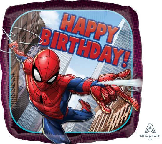 Spiderman Animated Birthday Foil Balloon