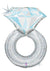 Platinum Wedding Ring Foil Balloon Shape