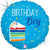 Birthday Cake Boy Holographic Foil Balloon